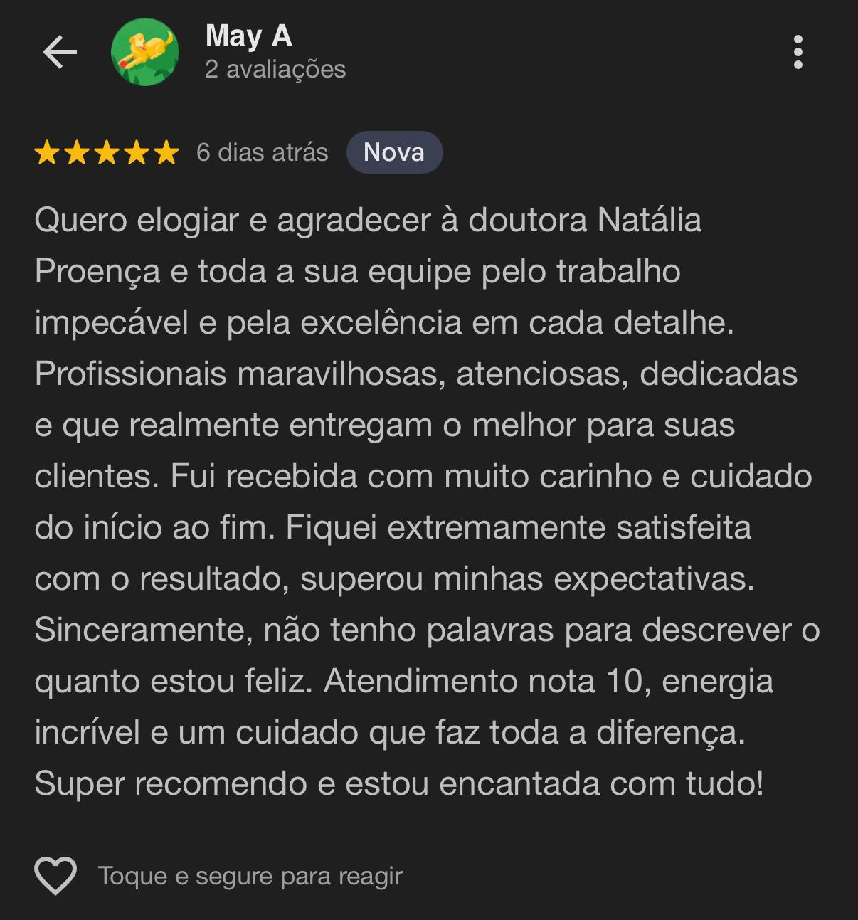 Depoimento Google