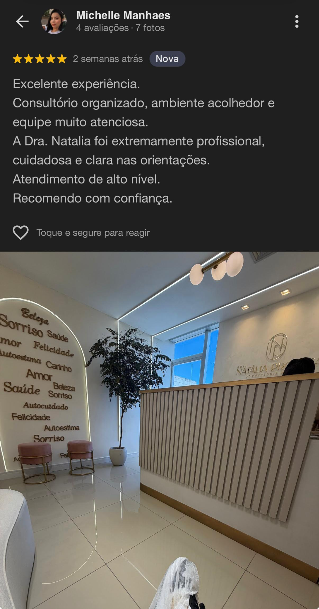 Depoimento Google